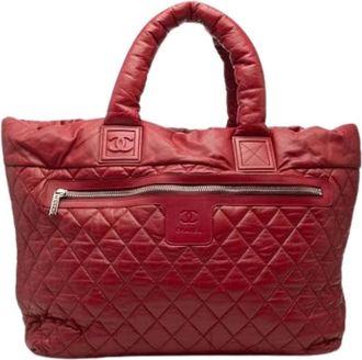 Chanel Pre-owned Tote Bags, female, Red, Size: ONE SIZE Pre-owned Coco Cocoon Tote