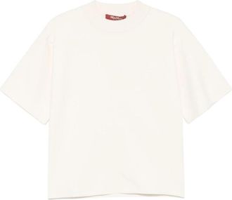 Max Mara Rondgebreide kleding - Dames - Ronde hals truien - Wit - S - Truien & Vesten