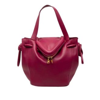 Bottega Veneta Pre-owned Bucket Bags, female, Purple, Size: ONE SIZE Pre-owned Satchel