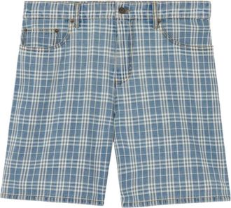 Burberry Heren, Korte broeken, Blauw, Maat: W34 Katoen
