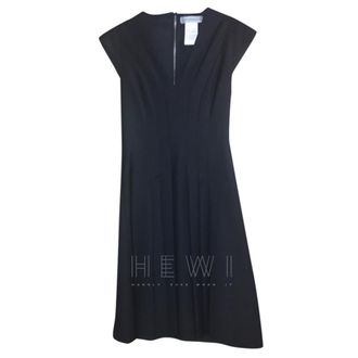 Sportmax Pleated Black Sleeveless Dress Size S