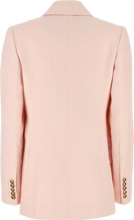 Zimmermann Womens Pastel Pink Linen Crush Blazer Giacche E Gilet Jacket