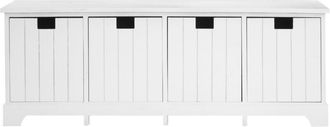 Premier Housewares New England White Drawer Bench - Premier Housewares