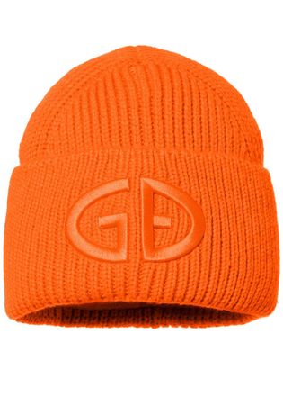 Goldbergh Valerie Logo-embroidered rib Knit Beanie - Orange - One Size