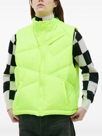 Undercover quilted puffer vest - men - Nylon - 5 - Yellow