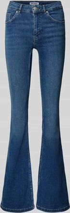 Review Flared Fit Jeans im 5-Pocket-Design in Dunkelblau, Gr&ouml;&szlig;e 24