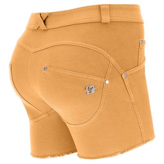 Freddy Shorts WR.UP in denim navetta ecologico fondo sfrangiato e abrasioni
