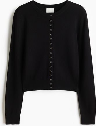 H&M Feinstrick-Cardigan - Schwarz