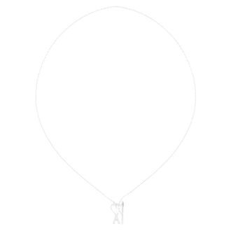 Ami Necklaces, unisex, Gray, Size: ONE SIZE Ami de Coeur Chain Necklace