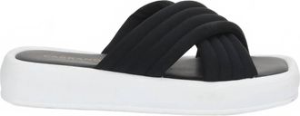 Carrano Womens Platform Slide Sandal In Black