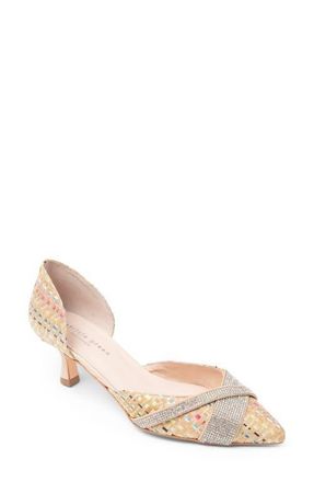 Patricia Green Milan dOrsay Pump in Rainbow Raffia at Nordstrom, Size 10