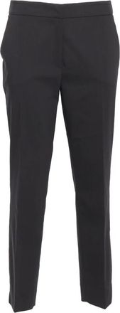 Clips Pantalone di Base - Dames - Slim Fit Broeken - Zwart - XS - Leer - Broeken