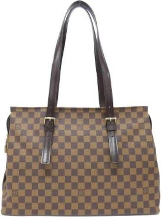 Louis Vuitton Pre-owned Canvas Handtas - Dames - Vintage Handtas - Bruin - ONE Size - Vintage