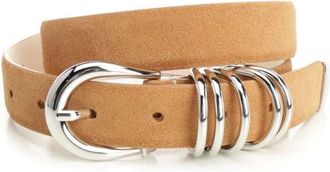 D&eacute;hanche Hollyhock Suede Belt - female - D&eacute;hanche - Belts - Brown - XS - Accessories