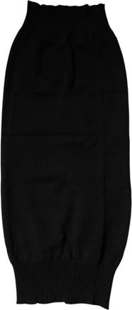 Dolce & Gabbana Luxueuze Kasjmier Gebreide Nekwarmer Sjaal - Heren - Wintersjaals - Zwart - ONE Size - Kasjmier - Accessoires