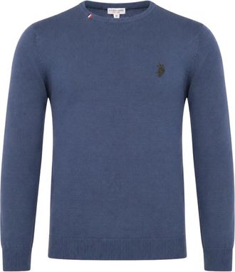U.S.Polo Association Burt Pullover - Heren - Ronde hals truien - Blauw - 2XL - Truien & Vesten