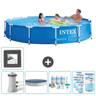 Intex Piscina Con Estructura Redonda - 366x76 Cm - 8-piezas Scb17