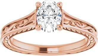 Pompeii3 5Ct Three Stone Moissanite Ring 10k White Gold