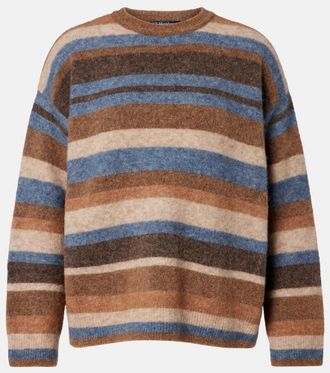 Max Mara Smmvolare striped alpaca-blend sweater