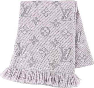 Louis Vuitton Pre-owned Wollen Sjaal - Dames - Vintage Accessoires - Grijs - ONE Size - Wol - Vintage