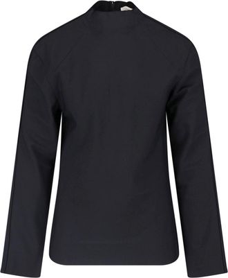 Entire studios Black High Neck Long-Sleeve Top