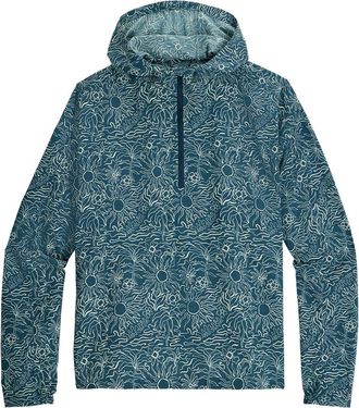 Royal Robbins Salathe Sun Print Recycled Polyester Hoodie in Orion Blue Solar at Nordstrom, Size Xx-Large