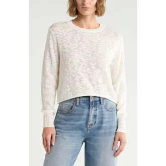 Vigoss Slub Beach Sweater in Ivory at Nordstrom Rack, Size X-Small