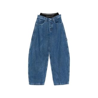 Alexander Wang X Denim X Alexander Wang Stonewashed Wide Jeans