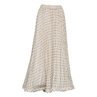 P.A.R.O.S.H. Maxi Skirts, female, White, Size: S Pleated Maxi Skirt