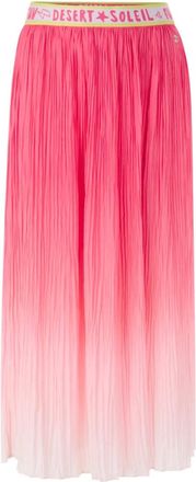 Marc Cain Plissirok - Dames - Midirokken - Roze - XL - Polyester - Rokken