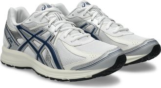 Asics Sneaker ASICS JOG 100S, Damen, Gr. 37,5, wei&szlig;, independence blau, Synthetik, Schuhe Sneaker