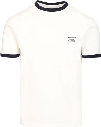 Dr&ocirc;le de Monsieur Heren, Tops, Wit, Maat: XL Katoen