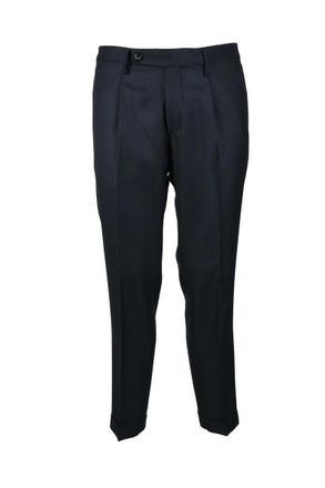 Michael Coal Tailored Blue Trousers with Classic Cut and Sophisticated Finish