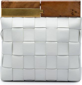 Bottega Veneta Pre-owned Bottega Veneta Lambskin Maxi Intrecciato The Snap Clutch Ladies 9IY4PP88RS3REA4T