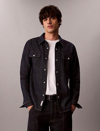 Calvin Klein Camisa Denim Western