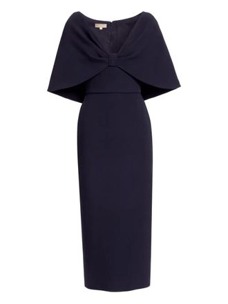 Elie Saab silk midi dress - women - Silk - 38 - Black