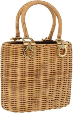 Ferragamo Pre-owned Hand Bag - Dames - Vintage Handtas - Bruin - ONE Size - Vintage