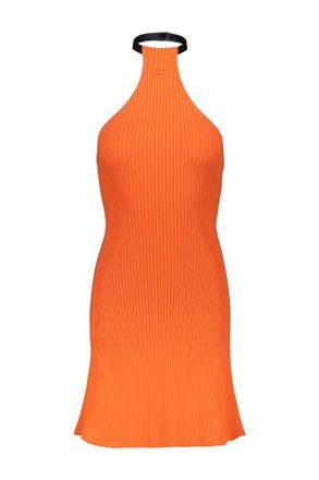 Courrèges Mini Chocker Rib Knit Dress