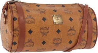 MCM Pre-owned Shoulder Bag - Dames - Vintage Schoudertas - Bruin - ONE Size - Leer - Vintage