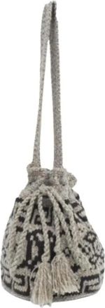 Celine Pre-owned Bucket Bags, female, Multicolor, Size: ONE SIZE Pre-owned Wool Bucket Bag