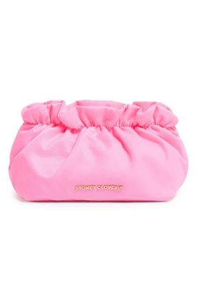 Stoney Clover Lane Bow Nylon Pouch in Bubblegum at Nordstrom