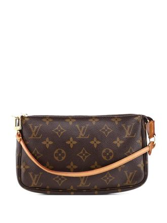 Louis Vuitton Pochette Accessoires NM Monogram Canvas clutch bag - Marrone