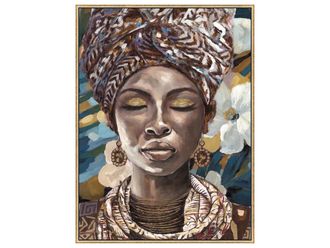 Schubiger M&ouml;bel Bild Tr&auml;umende Sch&ouml;nheit mit Blumen