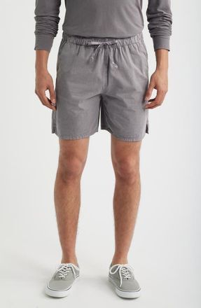Alex Crane Air Organic Cotton Drawstring Shorts in Silver at Nordstrom, Size Xx-Large