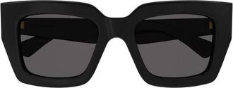 Bottega Veneta BV1212S003 Square Frame Sunglasses - Black