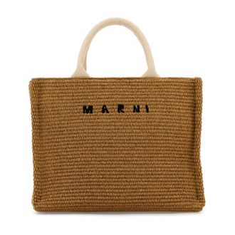 Marni Tote Bags, female, Brown, Size: ONE SIZE Small Tote Bag
