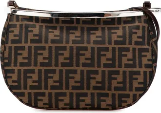 Fendi 2000-2010 Zucca Canvas shoulder bag - Brown