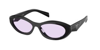 Prada Violet Oval Ladies Sunglasses PR 26ZS 16K40J 55