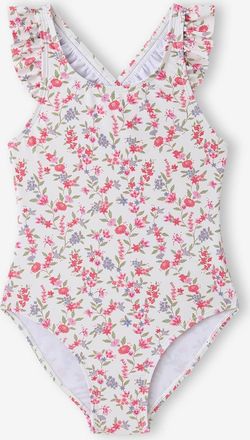 Vertbaudet Badeanzug M&auml;dchen mit R&uuml;schen mehrfarbig