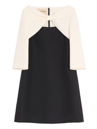 Valentino Womens Wool And Silk Mini Dress